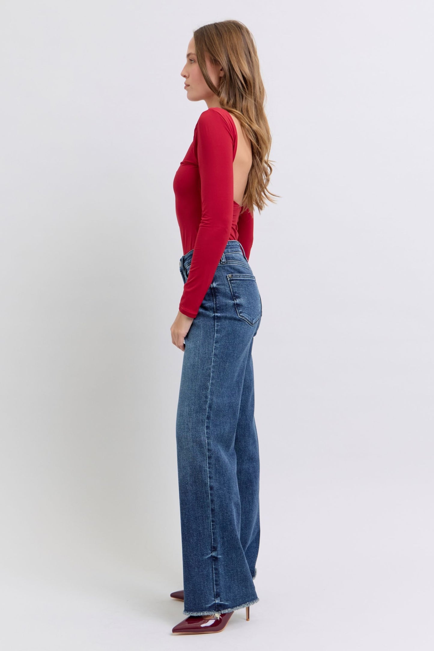 Judy Blue Full Size Raw Hem Mid Rise Jeans Apparel Apparel Judy Blue Ship from USA TikTok Trendsi Trendsi https://www.cyberehub.com