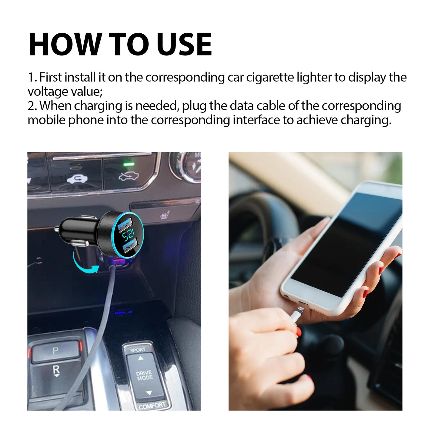 2-In-I Sterl Th Car Signal Jammer With Charging Pod, Car Dual USB Interface Mobile Phone Multi-Function Charger Automotive Automotive Eprolo https://www.cyberehub.com