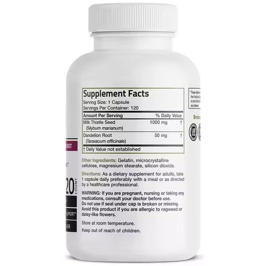 120 capsules of milk thistle grass dandelion root liver supplement Supplements Eprolo https://www.cyberehub.com