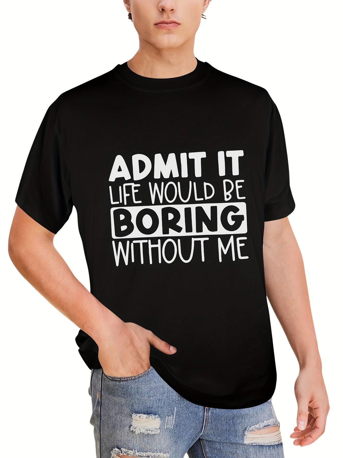 Admit It... Printed T-shirt, Men's T-shirt, Summer Casual Short Sleeved T-shirt Apparel/Shirt/Graphic Shirt SNULLO https://www.cyberehub.com