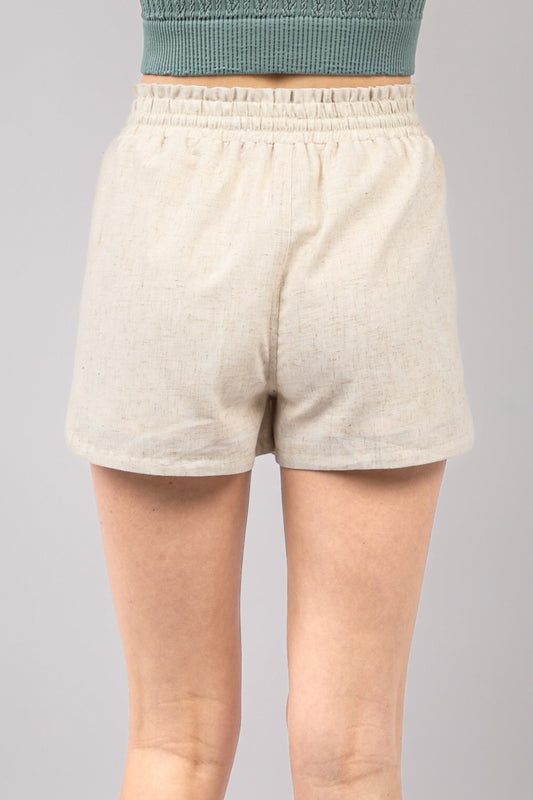 VERY J Drawstring Elastic Waist Linen Shorts Bottoms Bottoms Clothing Ship from USA VERY J Women Trendsi https://www.cyberehub.com