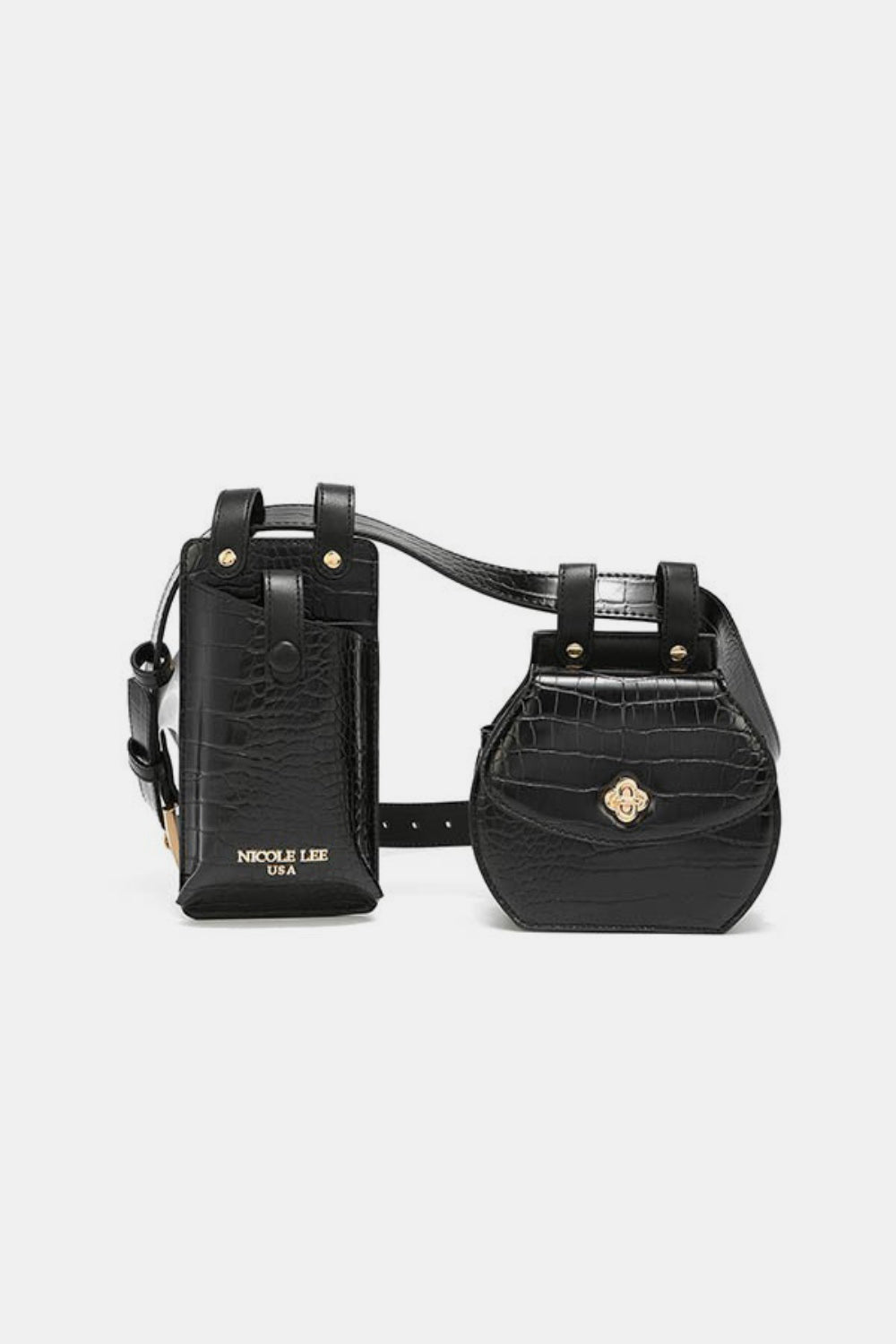 Nicole Lee USA 2 Piece Texture Belt Bag Black One Size Nicole Lee USA Ship from USA TikTok USA Trendsi https://www.cyberehub.com