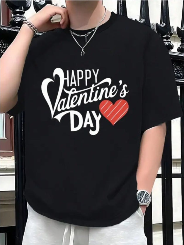Love Valentine'S Day T-Shirt, Couple T-Shirt, Couple Christmas, Fashion Casual T-Shirt, Short-Sleeved T-Shirt Black Apparel/Shirt/Graphic Shirt SNULLO https://www.cyberehub.com
