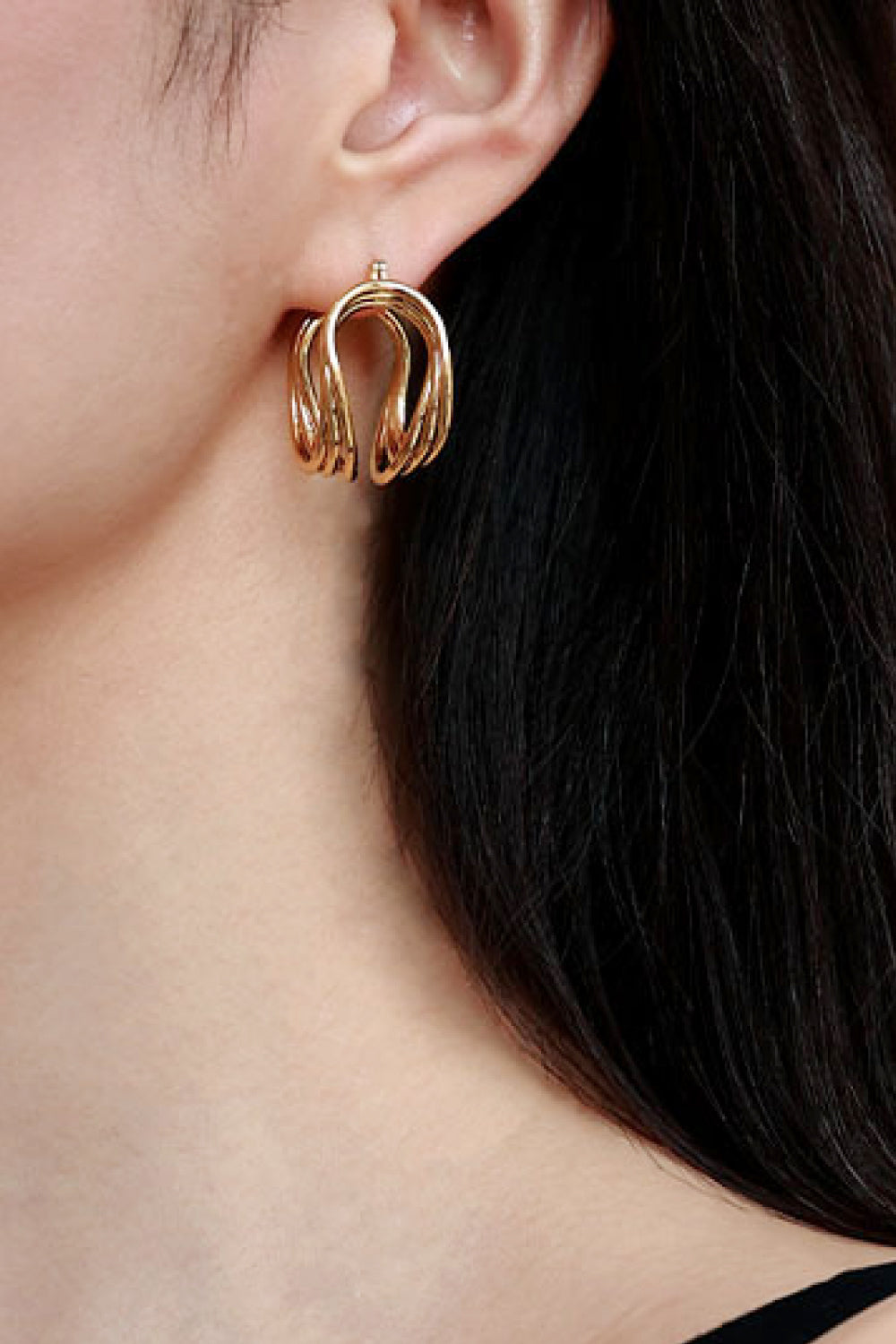 U-Shaped Hoop Earrings Hoop Earrings Earring Jewelry Q.T. Ship from USA Trendsi Walmart Trendsi https://www.cyberehub.com