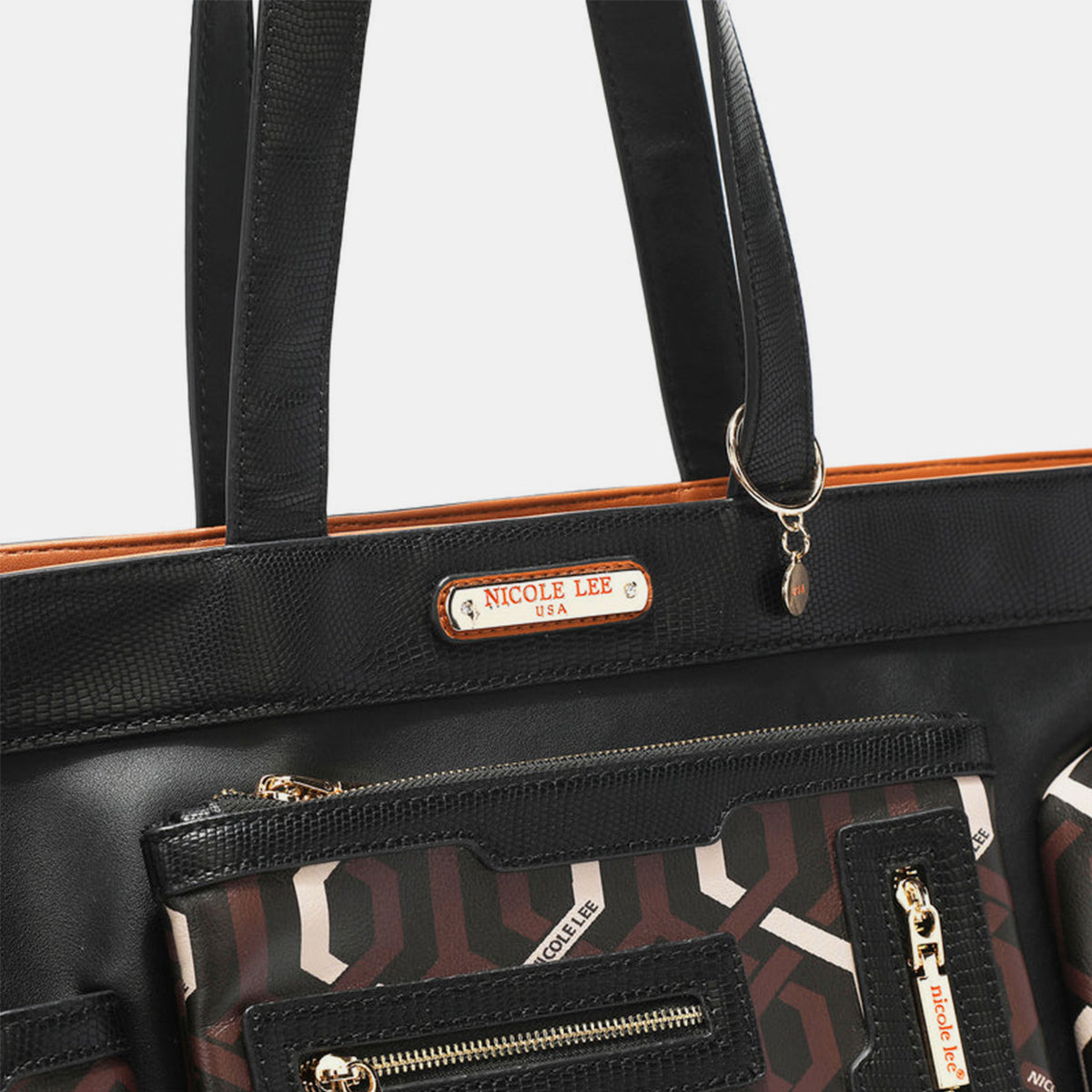 Nicole Lee USA Geometric Pattern Large Handbag Bag Bag Nicole Lee USA Ship from USA Women Trendsi https://www.cyberehub.com