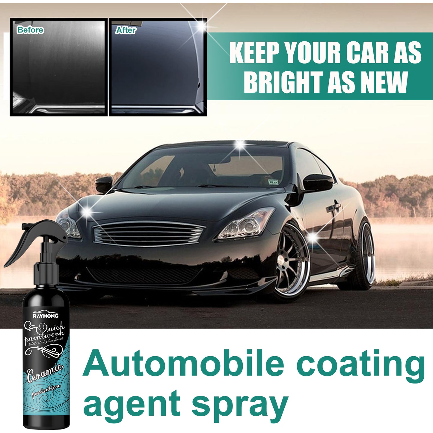 Automotive Ceramic Plating Crystal Film, Car Coating Paint Decontamination Anti-Scratch Polishing Car Paint Drive Water Clean Automotive Automotive Eprolo https://www.cyberehub.com
