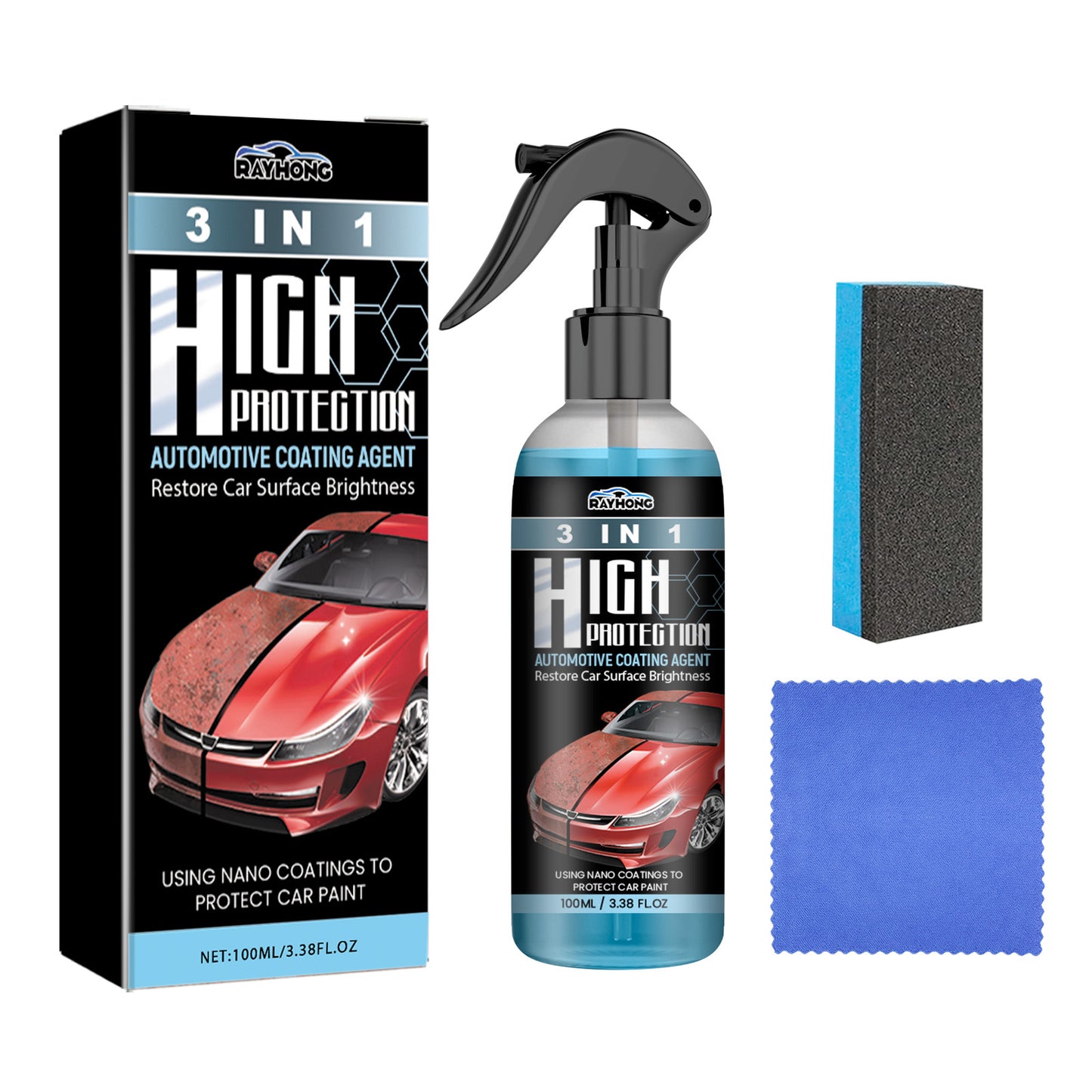 Rayhong Coating Agent 3-In-1 Oil Removal Polishing Protection Repair Scratches Car Paint Cleaning And Maintenance Coating blue Home Eprolo https://www.cyberehub.com