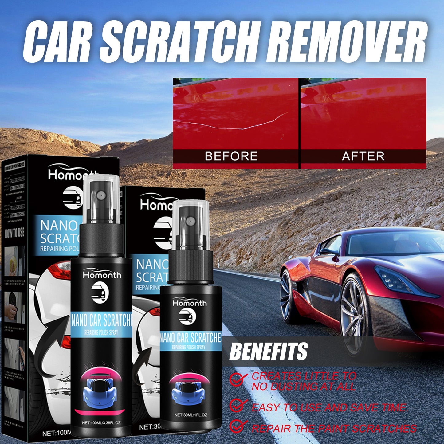 Scratch Repair Spray, Automotive Scratch Reconditioning Cleaning Repair Maintenance Brightening Care Paint Spray Automotive Automotive Eprolo https://www.cyberehub.com