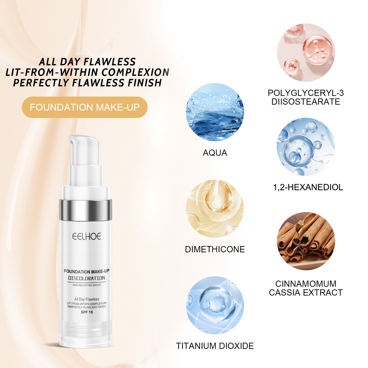 EELHOE Concealer Color Change Liquid Foundation Concealer Long-Lasting Moisture Moisturizing, Moisturizing, Moisturizing, Warming, Brightening And Clear Complexion Health Eprolo https://www.cyberehub.com