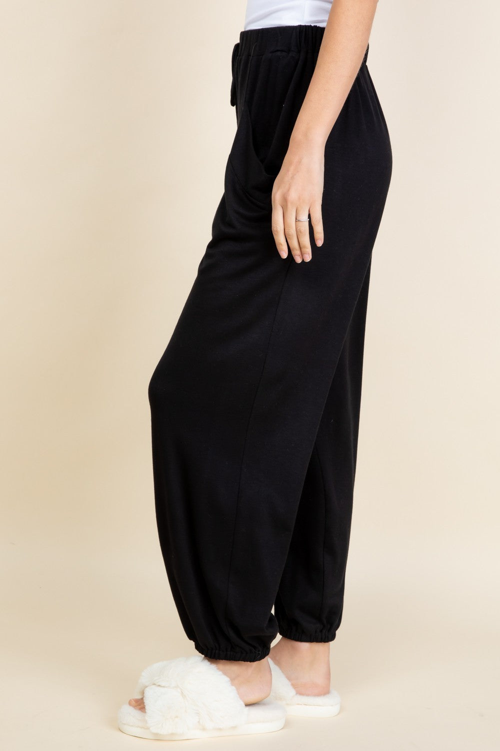 Super Lady Full Size Drawstring Elastic Waist Joggers with Pockets Tops/Jackets/Sweaters Clothing Tops Ship from USA Super Lady TikTok Trendsi USPS Walmart Trendsi https://www.cyberehub.com