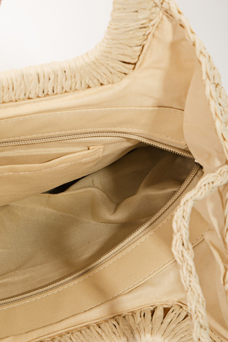 Fame Color Block Double-Use Braided Tote Bag Fame Accessories Ship from USA TikTok USA Trendsi https://www.cyberehub.com