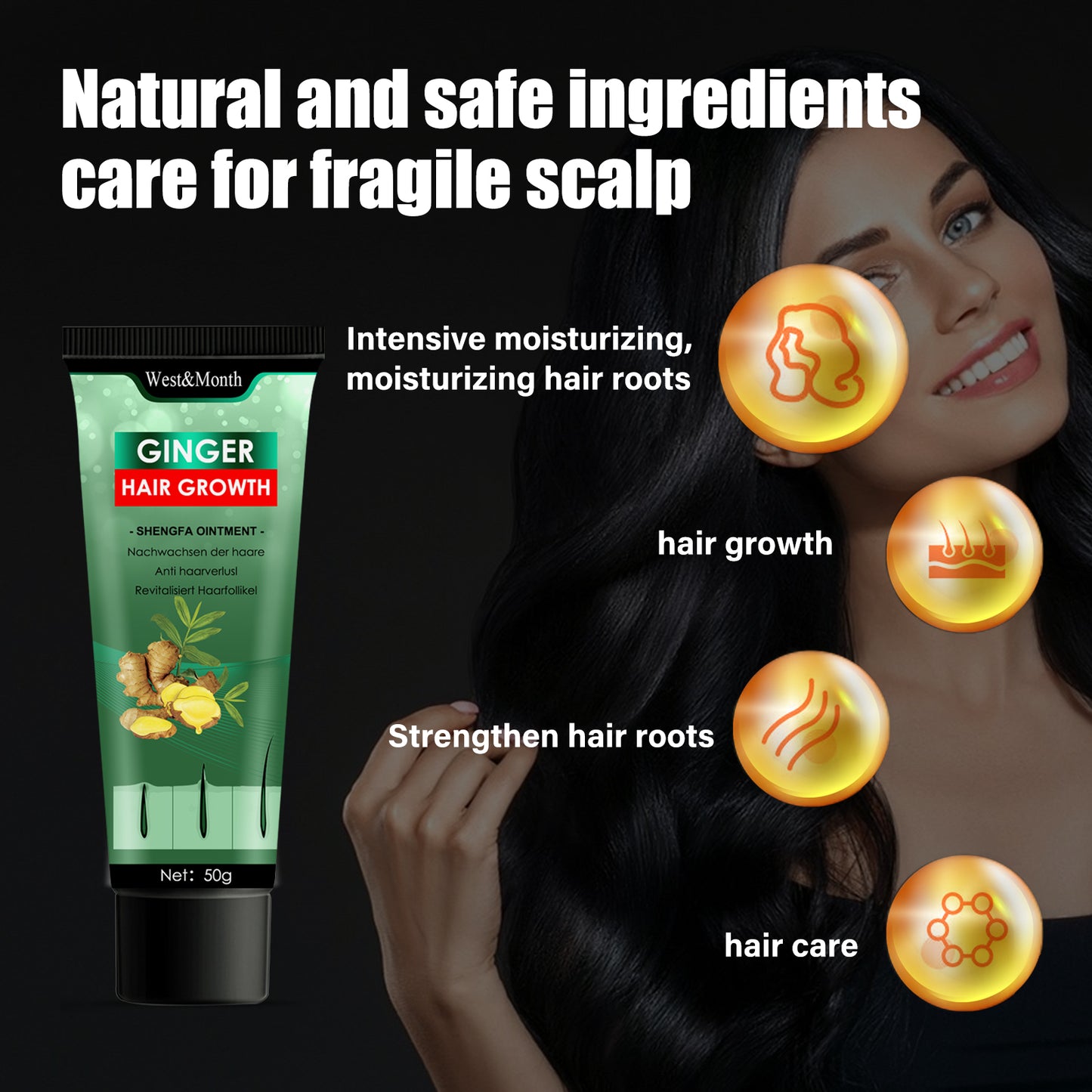 Ginger Hair Growth Ointment, Moisturize And Thicken Hair, Repair Damaged Hair And Prevent Hair Loss Hair Care Cream Health Eprolo https://www.cyberehub.com