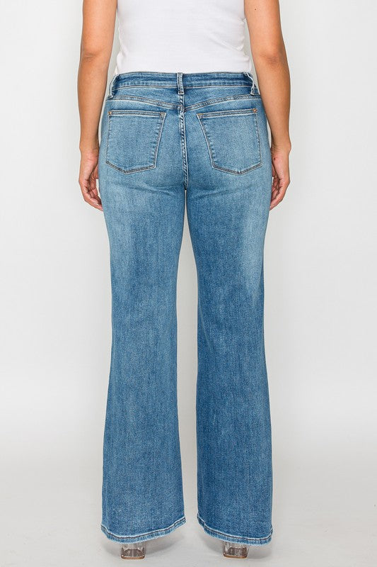 bytos Full Size Cat's Whiskers Mid Rise Bootcut Jeans Apparel Apparel bytos Ship from USA TikTok Trendsi Trendsi https://www.cyberehub.com
