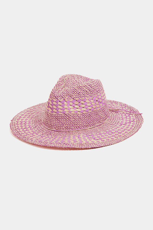 Fame Checkered Straw Weave Sun Hat Fame Accessories Ship from USA TikTok USA Trendsi https://www.cyberehub.com