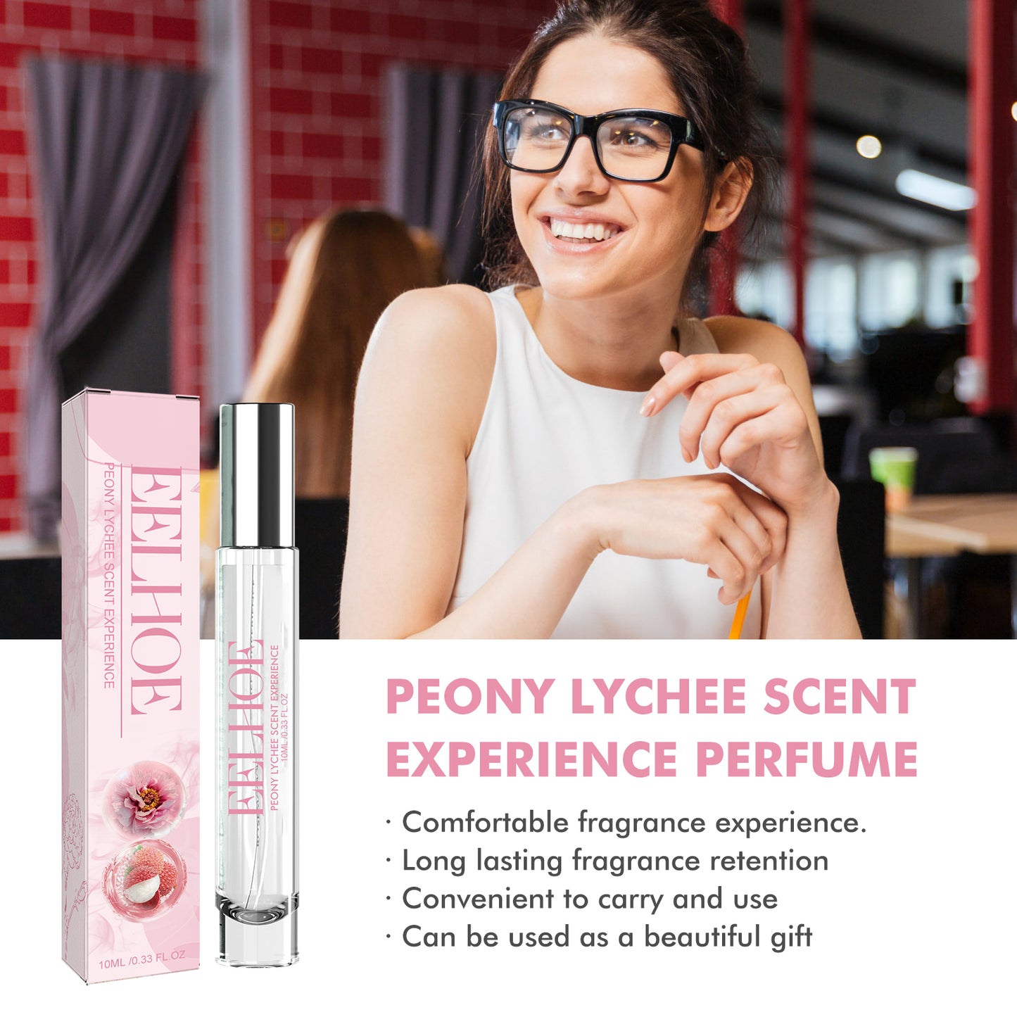 Peony Lychee Scent Experience Perfume, Natural Fresh Lasting Fragrance Atmosphere Portable Niche Perfume Health Eprolo https://www.cyberehub.com