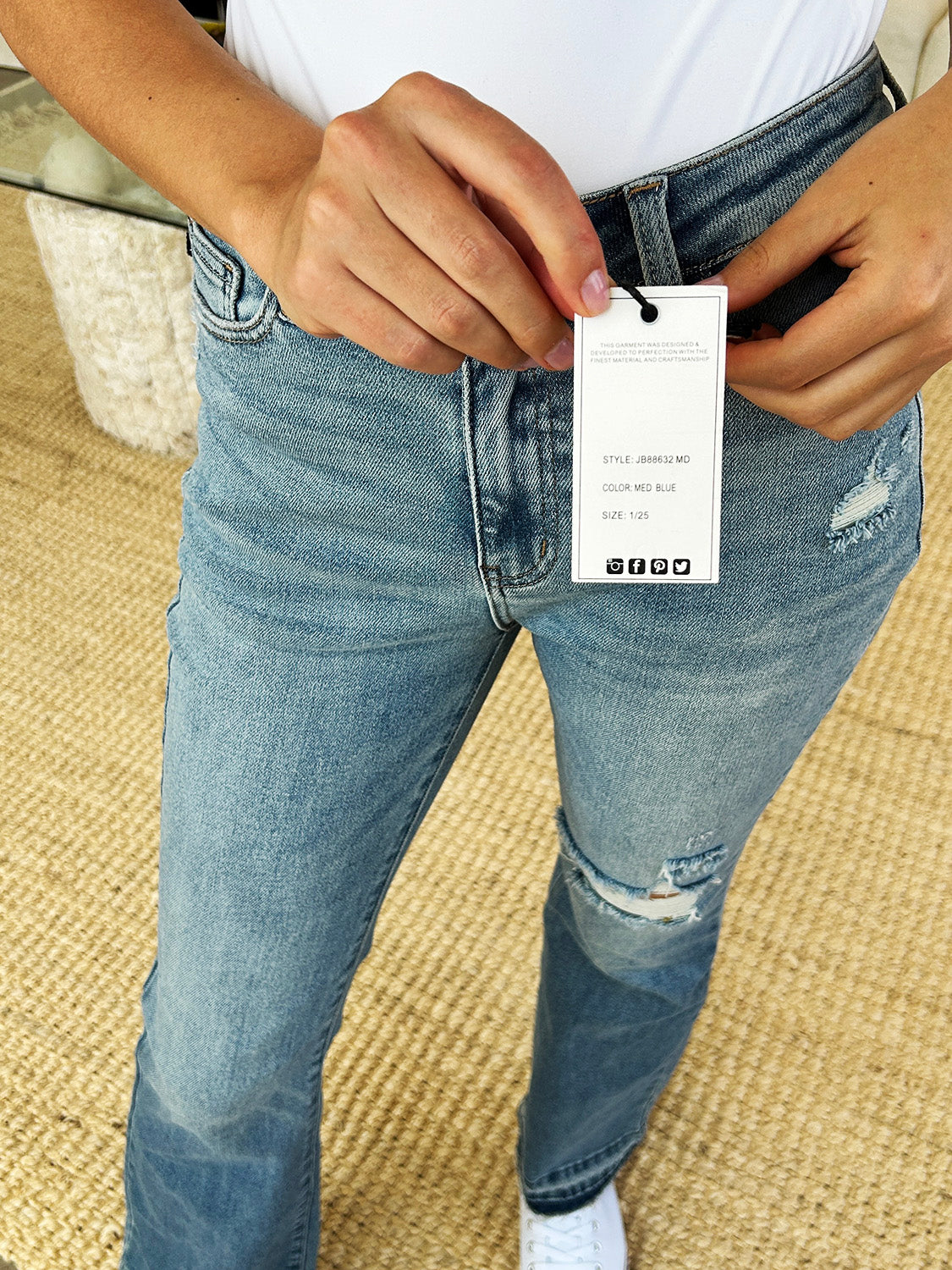 Judy Blue Full Size Mid Rise Destroyed Hem Distressed Jeans Bottoms Bottoms Clothing Judy Blue Ship from USA Women Trendsi https://www.cyberehub.com