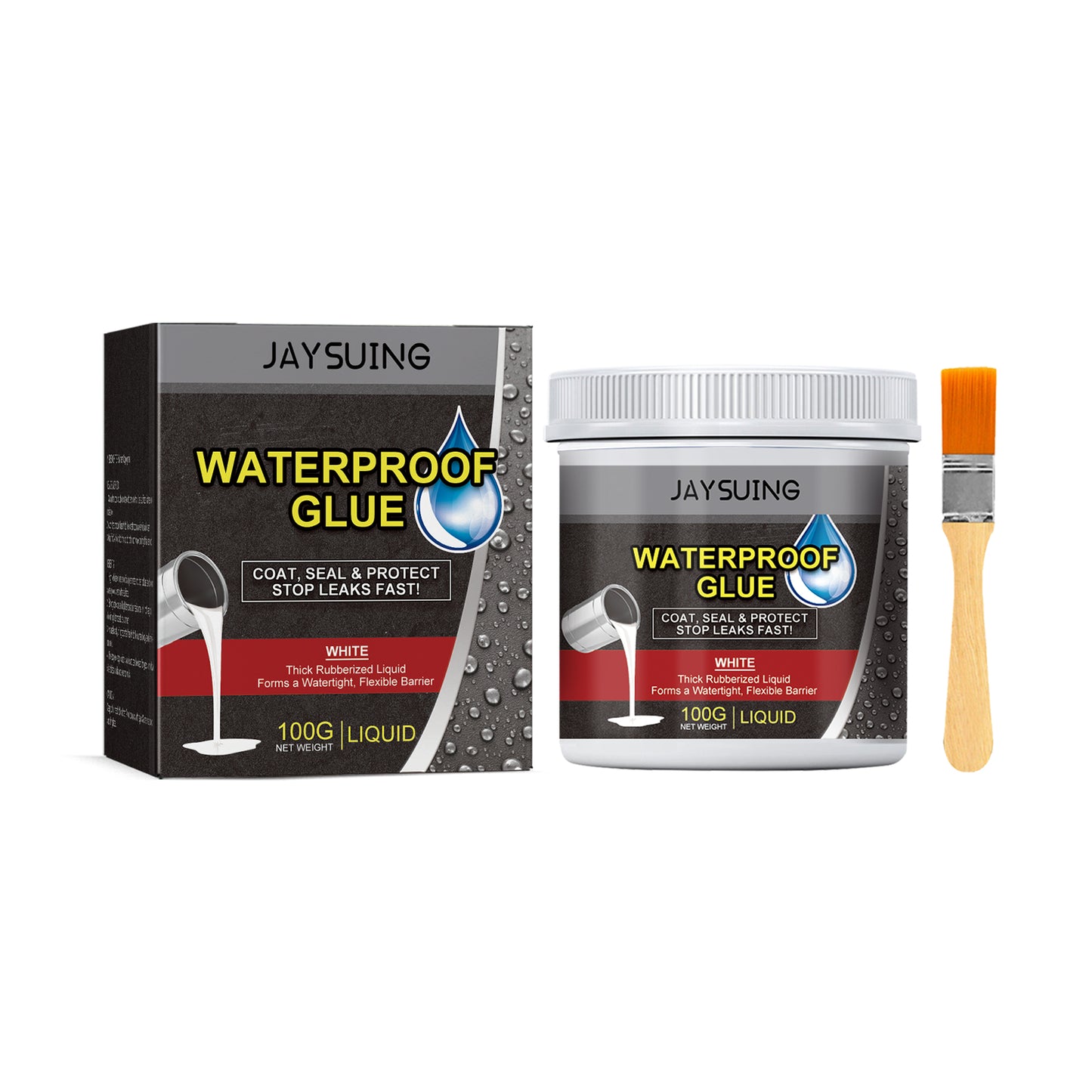 Jaysuing Waterproof Glue, Bathroom Kitchen Plumbing Multi-Functional Repair Leak-Proof Transparent Waterproof Wall Paint White Home & Garden Home Goods Eprolo https://www.cyberehub.com