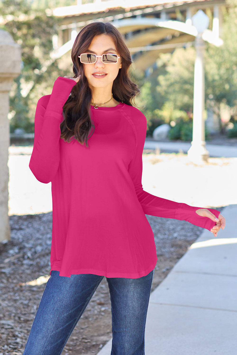 Basic Bae Full Size Round Neck Long Sleeve T-Shirt Apparel/Tops Basic Bae Ship from USA TikTok Tops Trendsi USPS Walmart Walmart Apparel Trendsi https://www.cyberehub.com