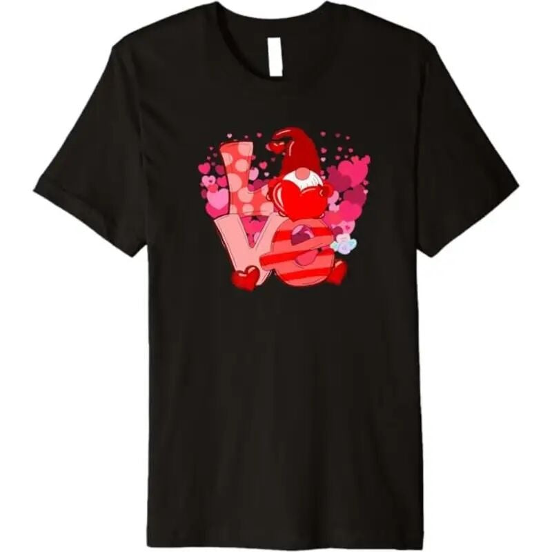 Love Valentine'S Day T-Shirt, Couple T-Shirt, Couple Christmas, Fashion Casual T-Shirt, Short-Sleeved T-Shirt Black Apparel/Shirt/Graphic Shirt SNULLO https://www.cyberehub.com