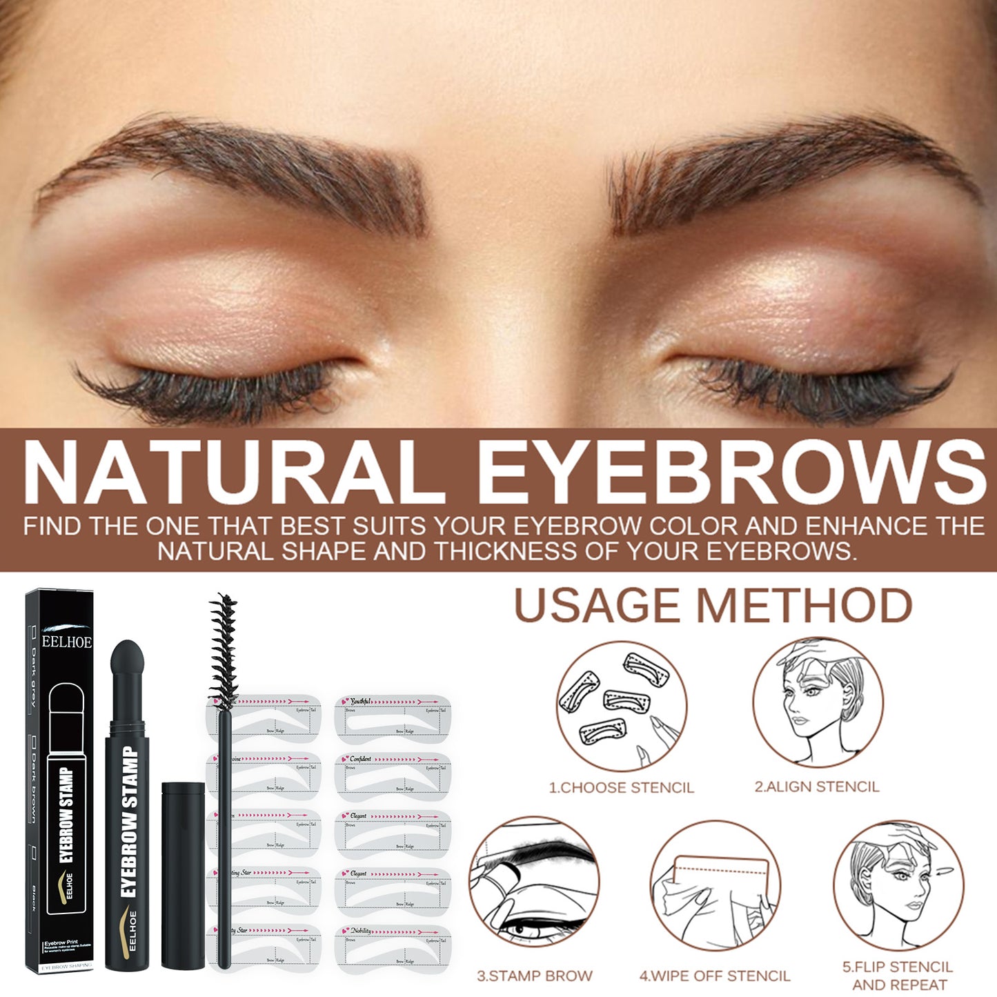 Eyebrow Printing Pen, Quick Makeup Eyebrow Natural Hairline Lazy Easy Waterproof With Eyebrow Card Eyebrow Brush Health Eprolo https://www.cyberehub.com