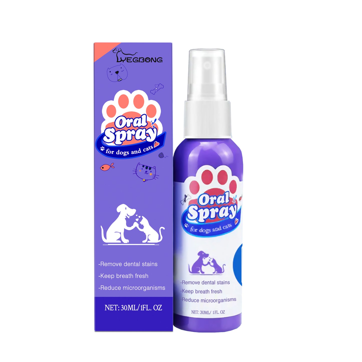 Yegbong Tooth Cleaning Spray For Cats And Dogs, Remove Tooth Stains Fresh Breath Pets Oral Care Spray Health Eprolo https://www.cyberehub.com