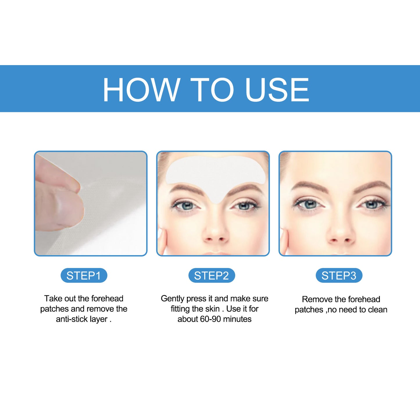 Forehead Care Patch Reduces Raised Head Lines, Firming Skin, Hydrating And Smoothing Skin Patch Health & Beauty Health Eprolo https://www.cyberehub.com