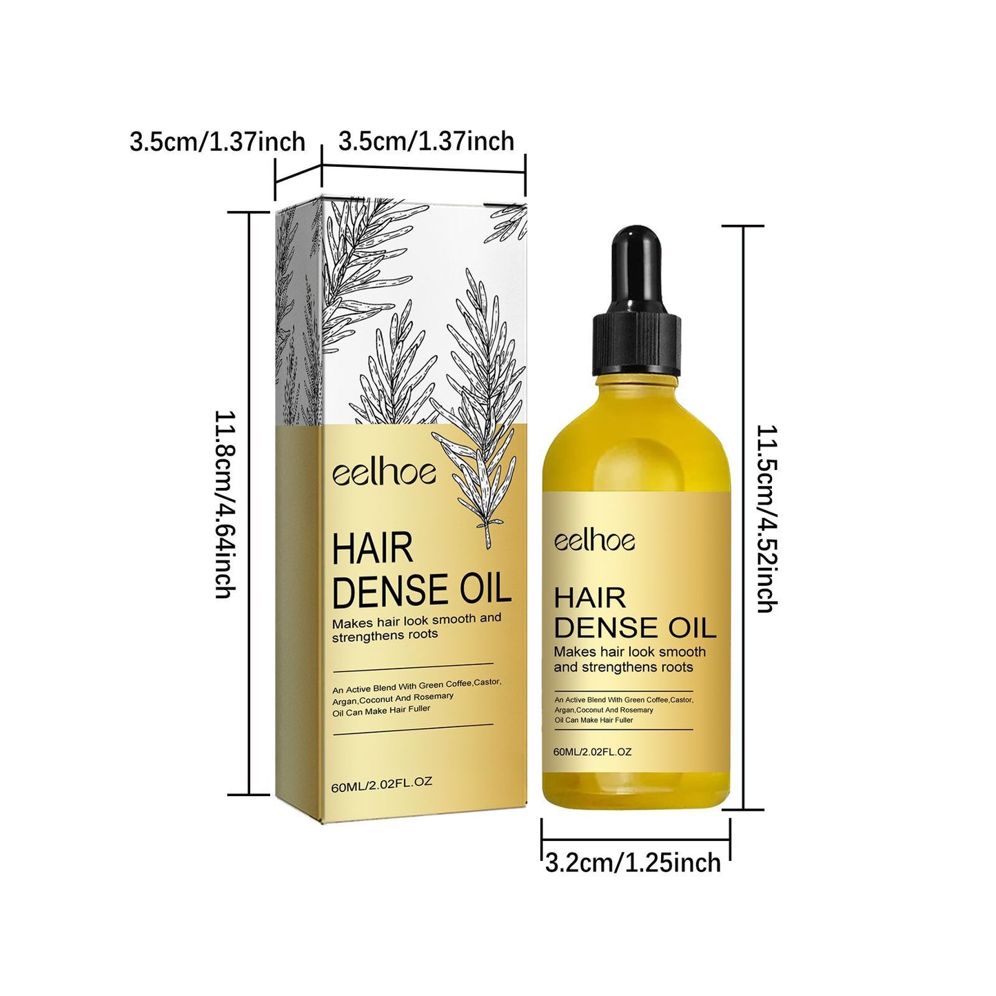 EELHOE Rosemary Hair Treatment Oil Scalp Cleansing Conditioning Volumizing Smoothing Repair Dry Frizzy Hair Conditioning Hair Treatment Oil Health Beauty CJ USa USPS Muqe https://www.cyberehub.com