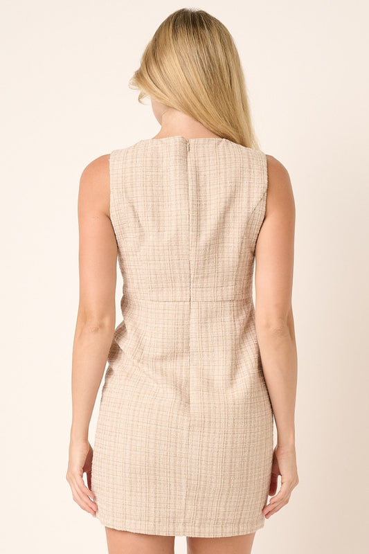 Mittoshop Tweed Sleeveless Mini Dress Apparel/Dress Dress Mittoshop Ship from USA TikTok Trendsi USPS Walmart Walmart Apparel Trendsi https://www.cyberehub.com