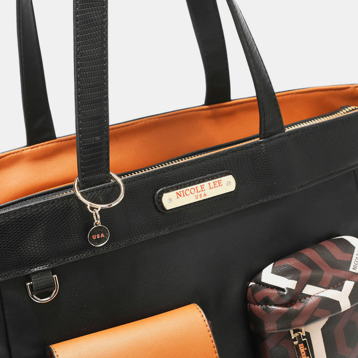 Nicole Lee USA Geometric Pattern Tote Bag Bag Bag Nicole Lee USA Ship from USA Women Trendsi https://www.cyberehub.com