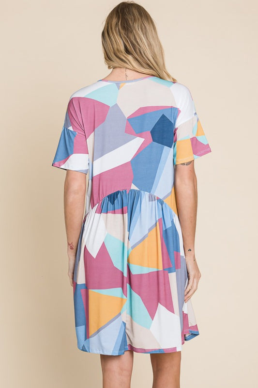 BOMBOM Ruched Color Block Short Sleeve Dress Apparel/Dress BOMBOM Dress Ship from USA TikTok Trendsi USPS Walmart Walmart Apparel Trendsi https://www.cyberehub.com