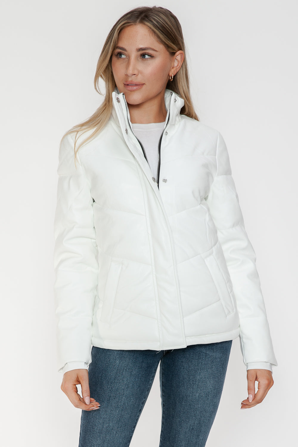 Snobbish Pocketed Zip Up Turtleneck Puffer Jacket Tops/Jackets/Sweaters Clothing Tops Ship from USA Snobbish TikTok Trendsi USPS Walmart Trendsi https://www.cyberehub.com