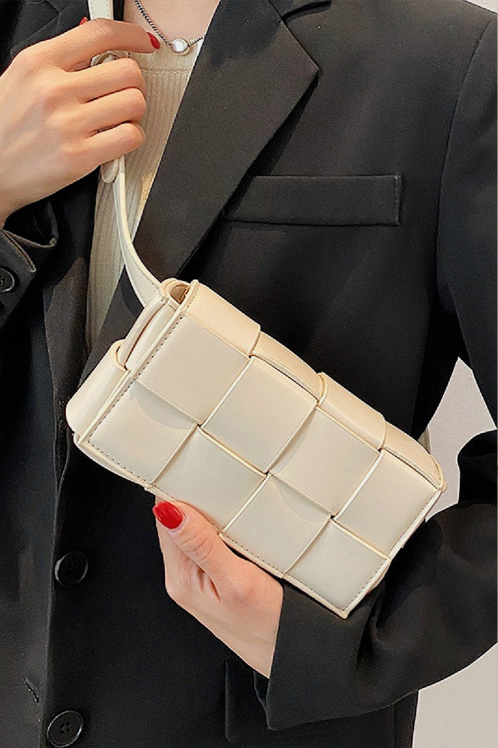 Zenana Vegan Leather Woven Crossbody Bag Ship from USA TikTok USA Zenana Trendsi https://www.cyberehub.com