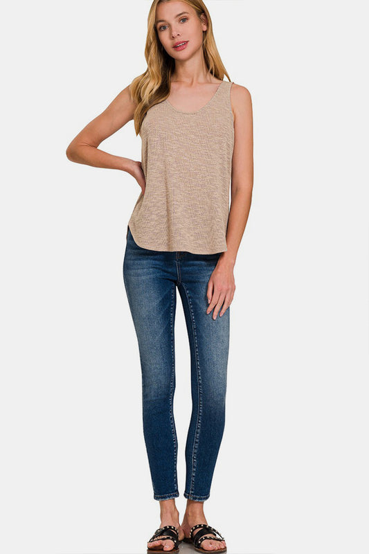 Zenana Curved Hem Round Neck Tank Apparel/Tops Memorial Day Sale Ship from USA TikTok Tops Trendsi USPS Walmart Walmart Apparel Zenana Trendsi https://www.cyberehub.com