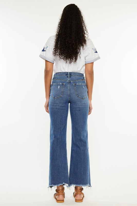 Kancan Full Size High Rise Slim Wide Leg Jeans Bottoms Bottoms Clothing Kancan Ship from USA Women Trendsi https://www.cyberehub.com