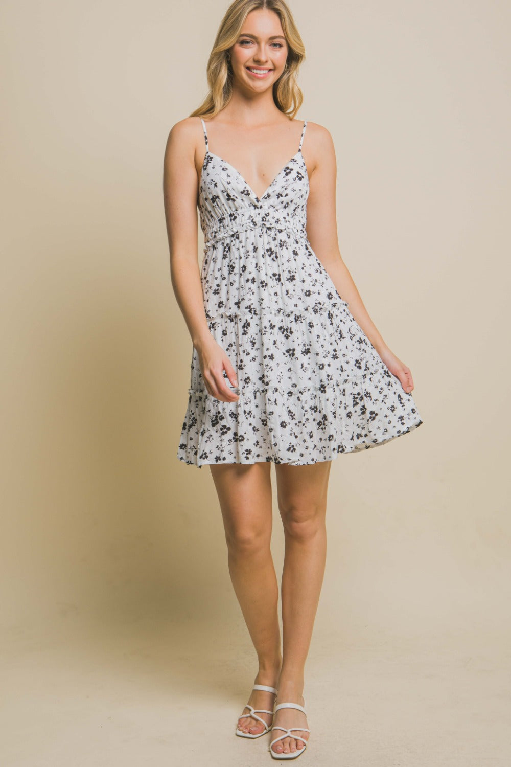 Love Tree Floral Tiered Cami Mini Dress Apparel/Dress Dress LOVE TREE Ship from USA TikTok Trendsi USPS Walmart Walmart Apparel Trendsi https://www.cyberehub.com
