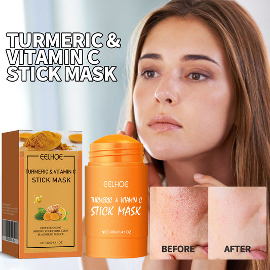 Ginger Yellow Mud Facial Mask Stick, Acne Removing Pore Shrinking Cleaning Solid Facial Mask Health Eprolo https://www.cyberehub.com