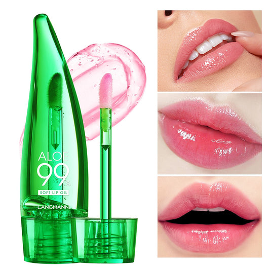 langmannni Aloe vera lip gloss, temperature-sensitive color-changing lip glaze, moisturizing and protective lipstick, lip oil Health Eprolo https://www.cyberehub.com