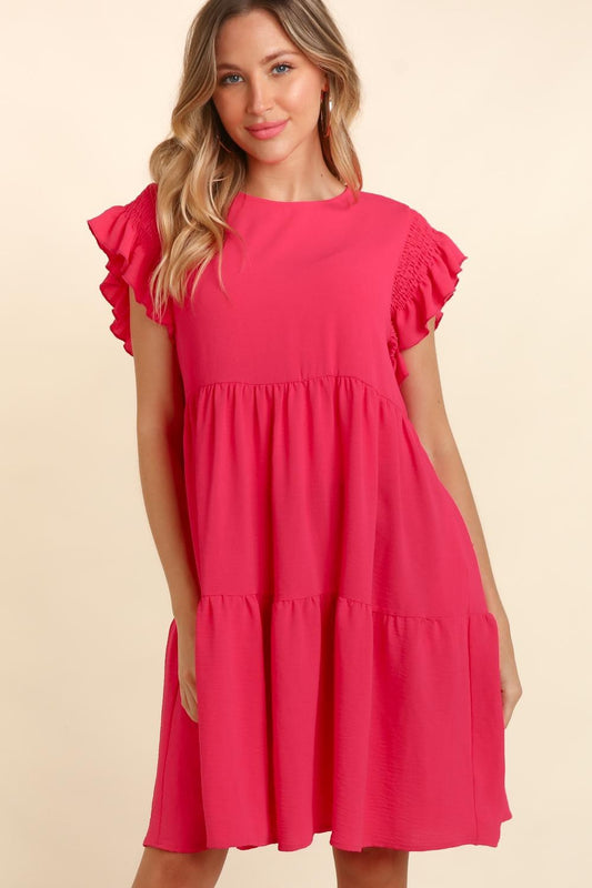 Haptics Full Size Smocking Ruffle Short Sleeve Dress with Pockets Apparel/Dress Dress Haptics Ship from USA TikTok Trendsi USPS Walmart Walmart Apparel Trendsi https://www.cyberehub.com