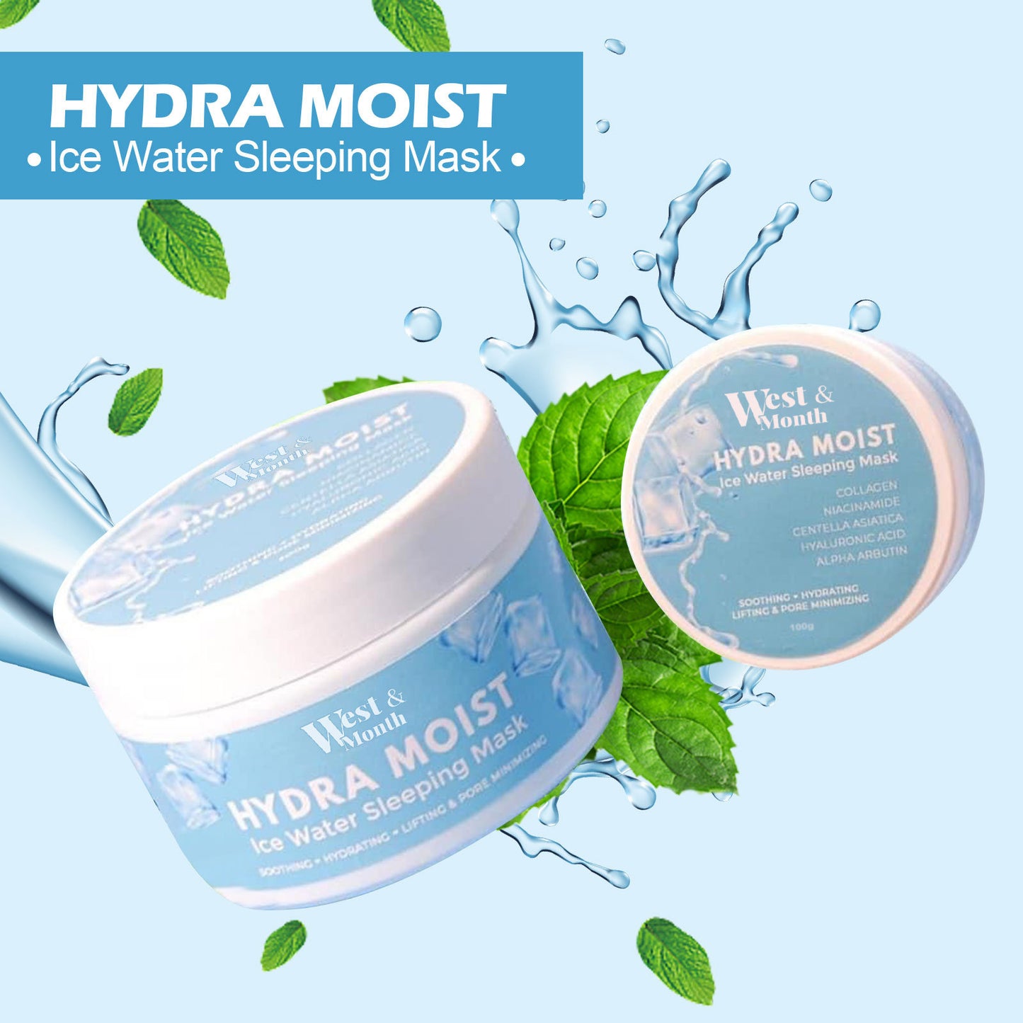 West&Month Radiant Sleep Facial Mask Deep Cleaning Pore Moisturizing Facial Mask Health Beauty CJ USa USPS Muqe https://www.cyberehub.com