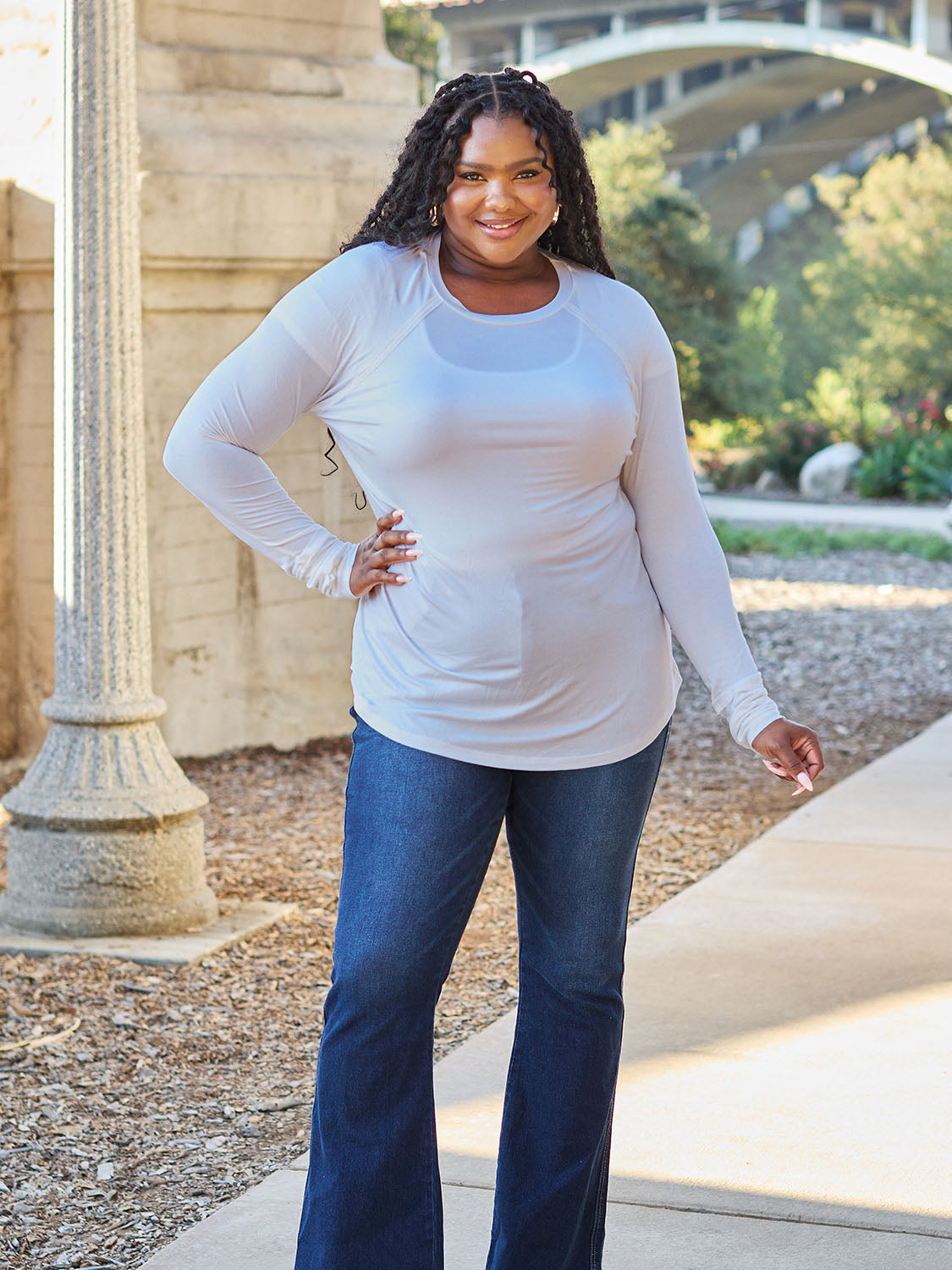 Basic Bae Full Size Round Neck Long Sleeve T-Shirt Apparel/Tops Basic Bae Ship from USA TikTok Tops Trendsi USPS Walmart Walmart Apparel Trendsi https://www.cyberehub.com