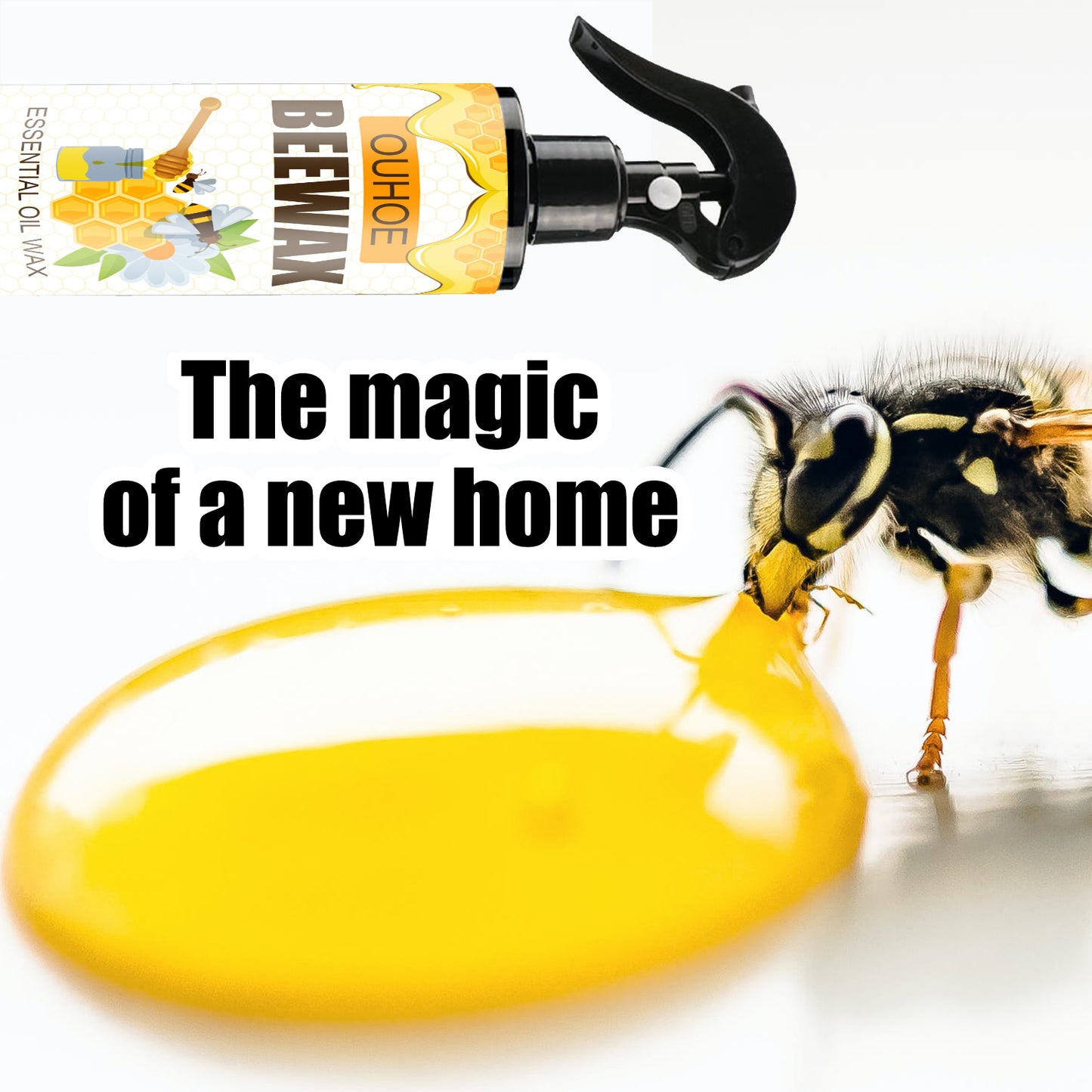 OUHOE Furniture Beeswax Spray, Furniture Floor Care Polishing Waterproof Anti-Cracking Scratches Refurbished Care Wax Home Eprolo https://www.cyberehub.com
