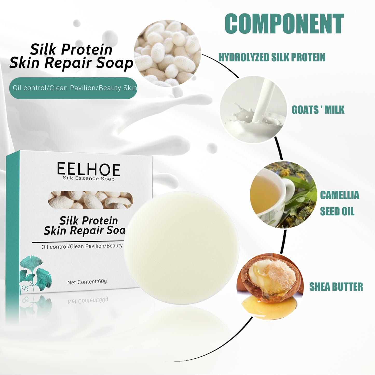 Silk And Goat Milk Handmade Soap, Deep Clean And Repair Skin Moisturizing And Tender Silk And Goat Milk Cleansing Soap Health Eprolo https://www.cyberehub.com