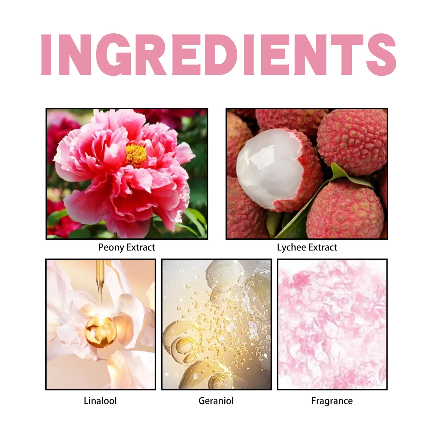 Peony Lychee Scent Experience Perfume, Natural Fresh Lasting Fragrance Atmosphere Portable Niche Perfume Health Eprolo https://www.cyberehub.com