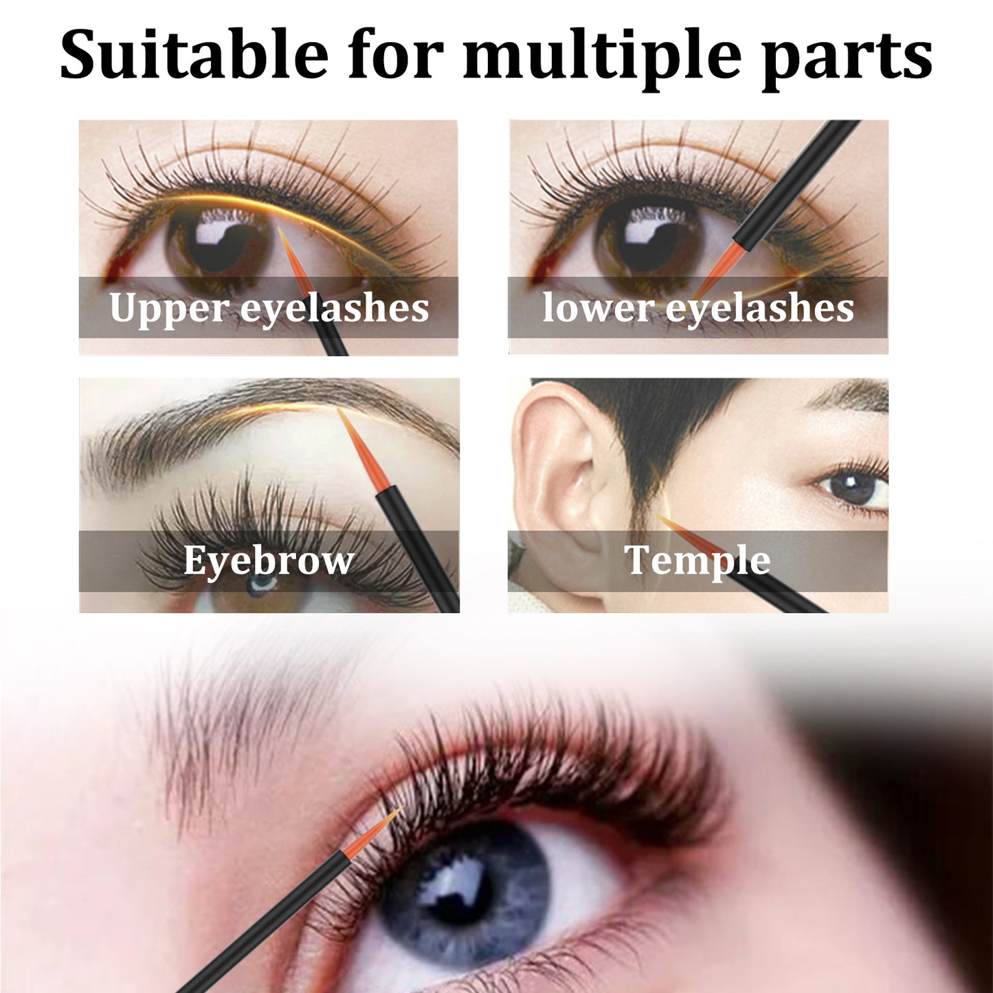 Eyelash Serum, Natural Beauty Curl Black Thick Slender Long Gentle Not Easily Stained Mascara Health Eprolo https://www.cyberehub.com