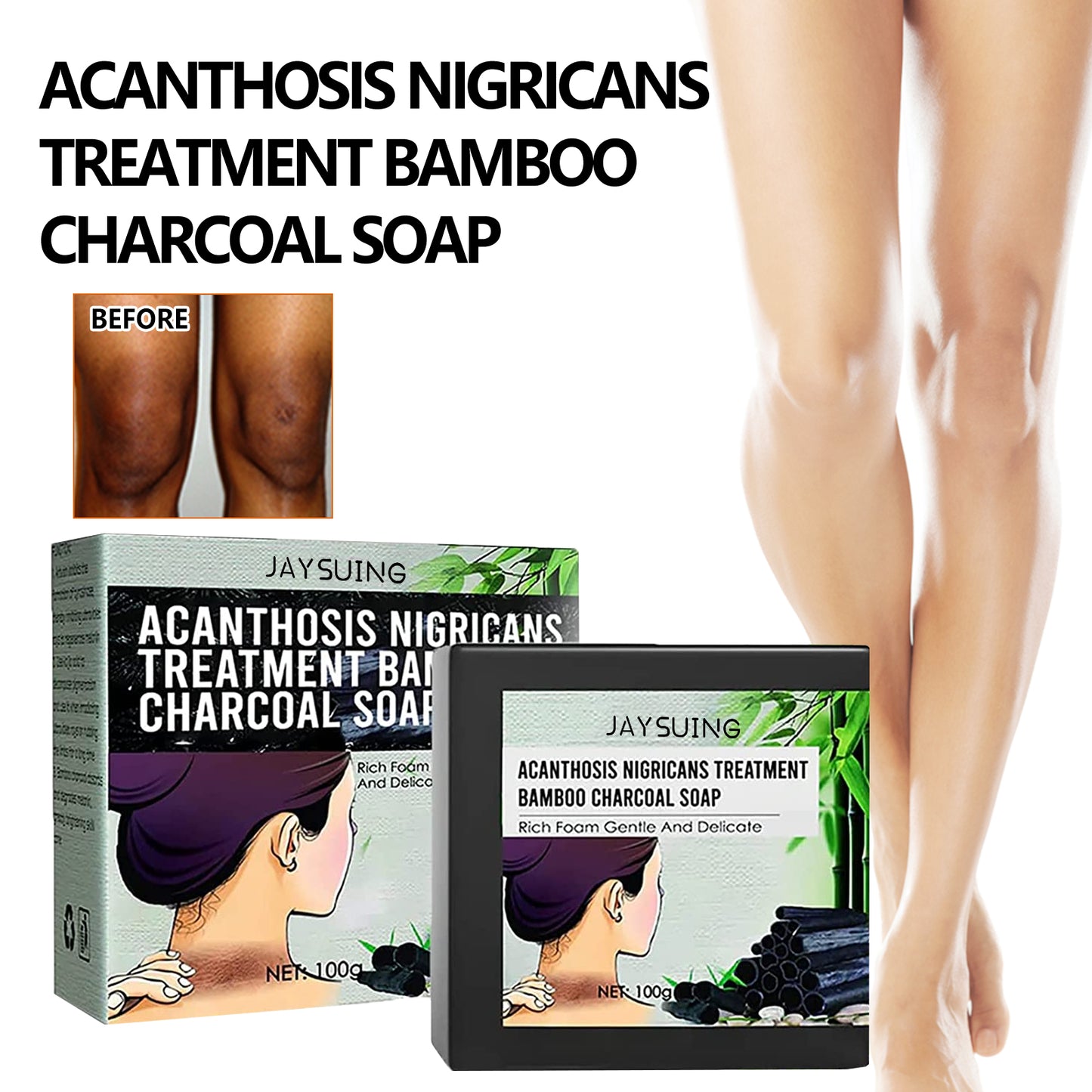 Underarm Whitening Soap, Clean And Repair Dark Skin Acanthosis Nigricans Moisturizing Whitening Beauty Soap default title Health Eprolo https://www.cyberehub.com