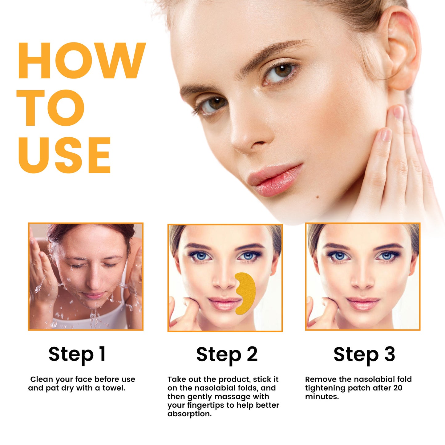 Nasolabial Folds Patch, Fade Fine Lines Law Lines Lifting And Tightening Facial Skin Moisturizing And Hydrating Health & Beauty Health Eprolo https://www.cyberehub.com