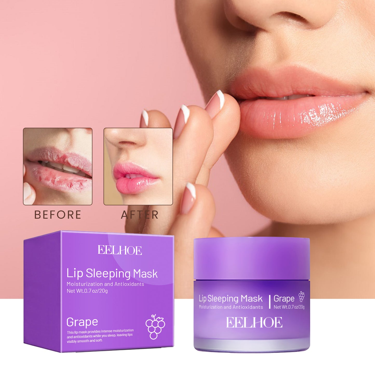 Lip Sleeping Mask, Moisturizing Gently Exfoliating Dead Skin Plump Smooth Lip Mask Health Eprolo https://www.cyberehub.com