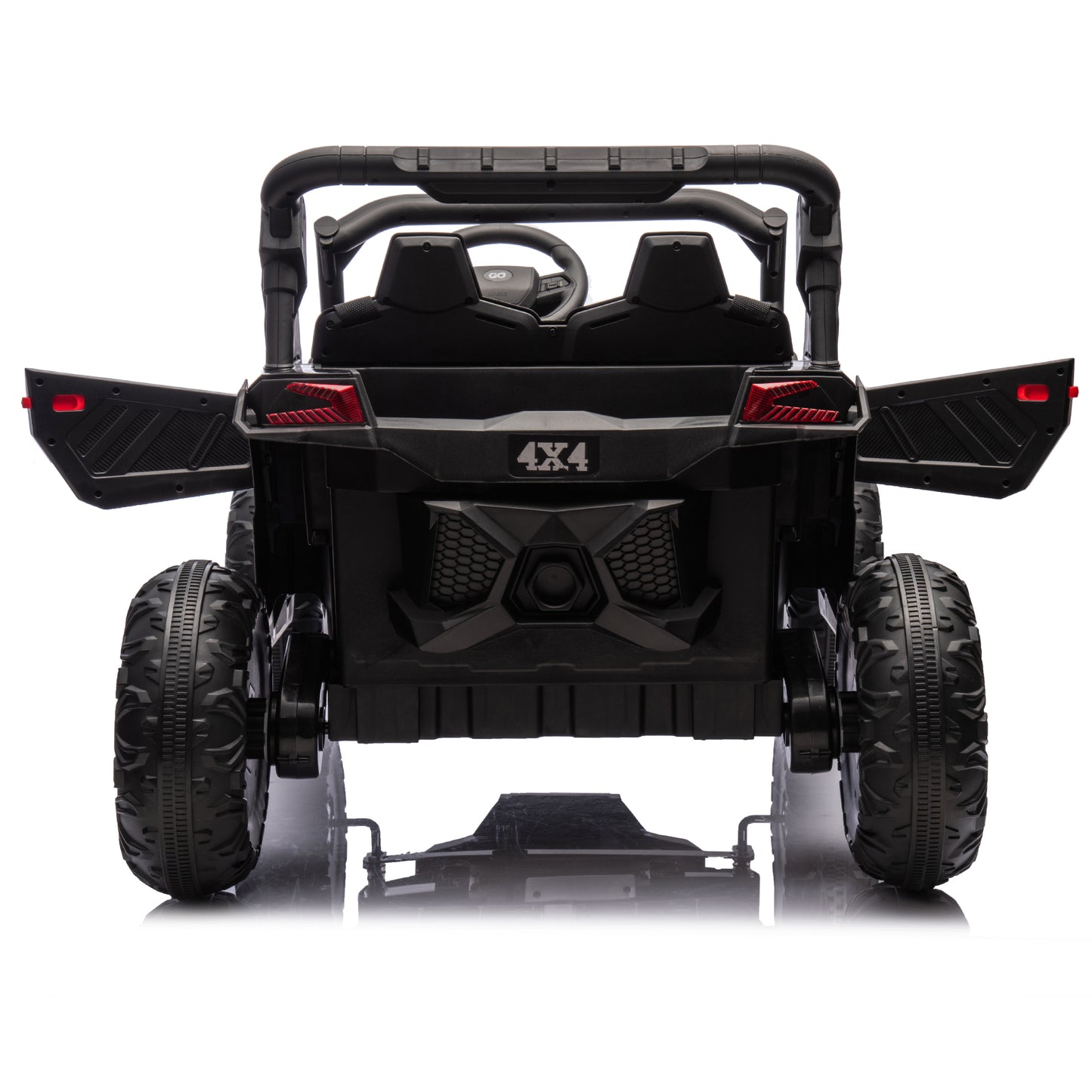24V Two-Seater Kids Ride On UTV W/Parents Remote Control,Four-Wheel Suspension,Slow Start,Large wheel design,Anti-collision bar,Storage space,Music,USB,Bluetooth,Volume control,LED lights for Kids 3+. Giga Kids Toys Giga https://www.cyberehub.com