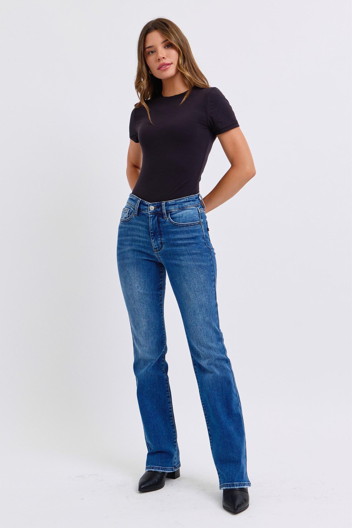 Judy Blue Full Size Run Mid-Rise Bootcut Jeans with Thermal Lining Apparel Apparel Judy Blue Ship from USA TikTok Trendsi Trendsi https://www.cyberehub.com