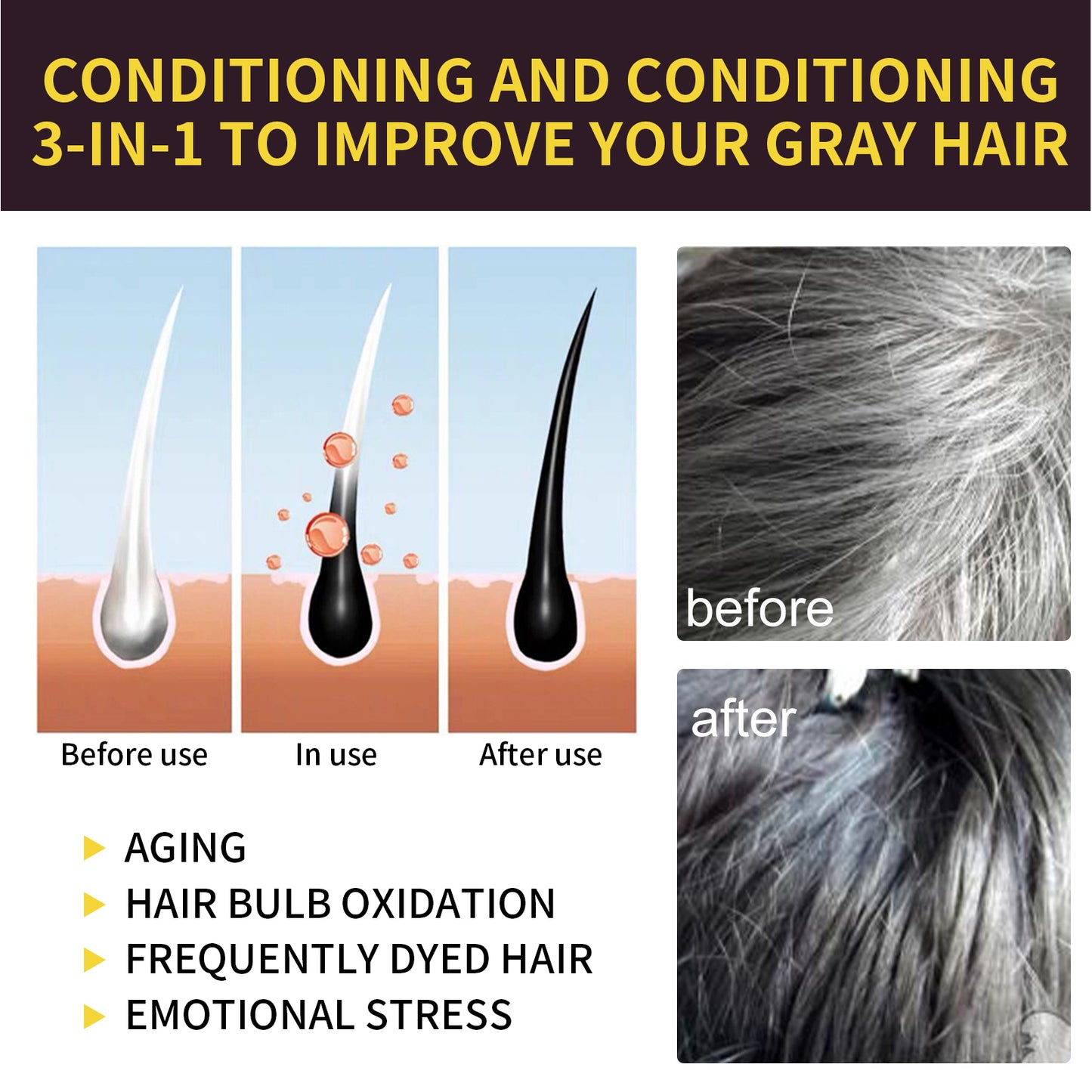 EELHOE Black Hair Shampoo, Multiflorum Essence Moisturizing Nourishing Cleansing Repairing Black And Smooth Hair Shampoo Health Eprolo https://www.cyberehub.com